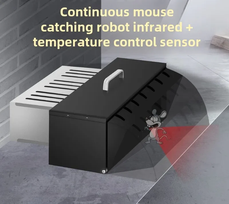 Catch and kill the mouse artifact Infrared mousetrap Household high-efficiency automatic continuous mousetrap cage