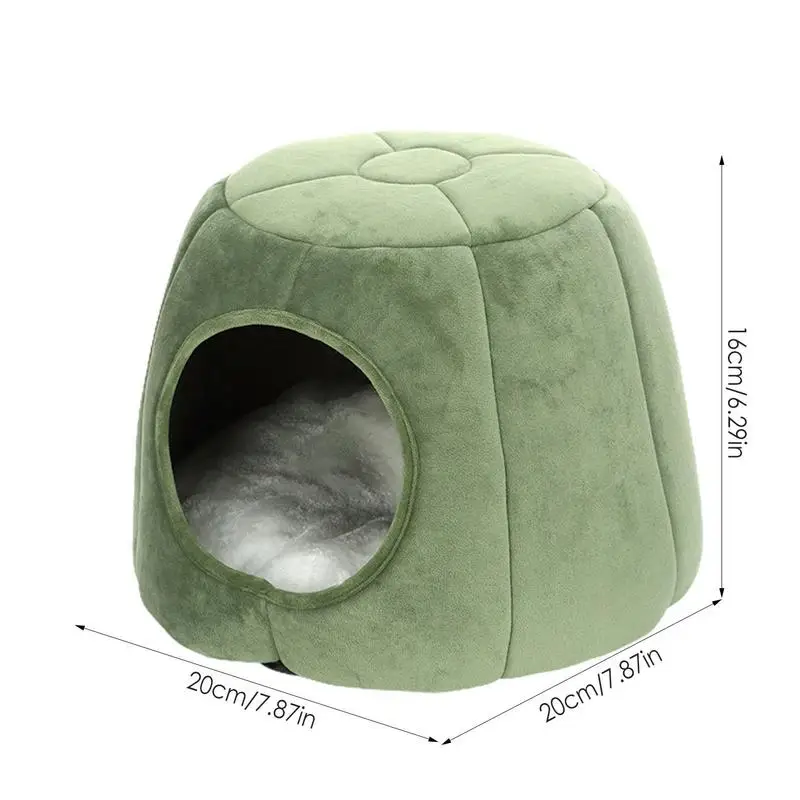 Pet House Kennel Bed Comfortable Sleeping House Tent Cave With Removable Washable Pillow Cushion Pad Cats Dogs Bed Supplies