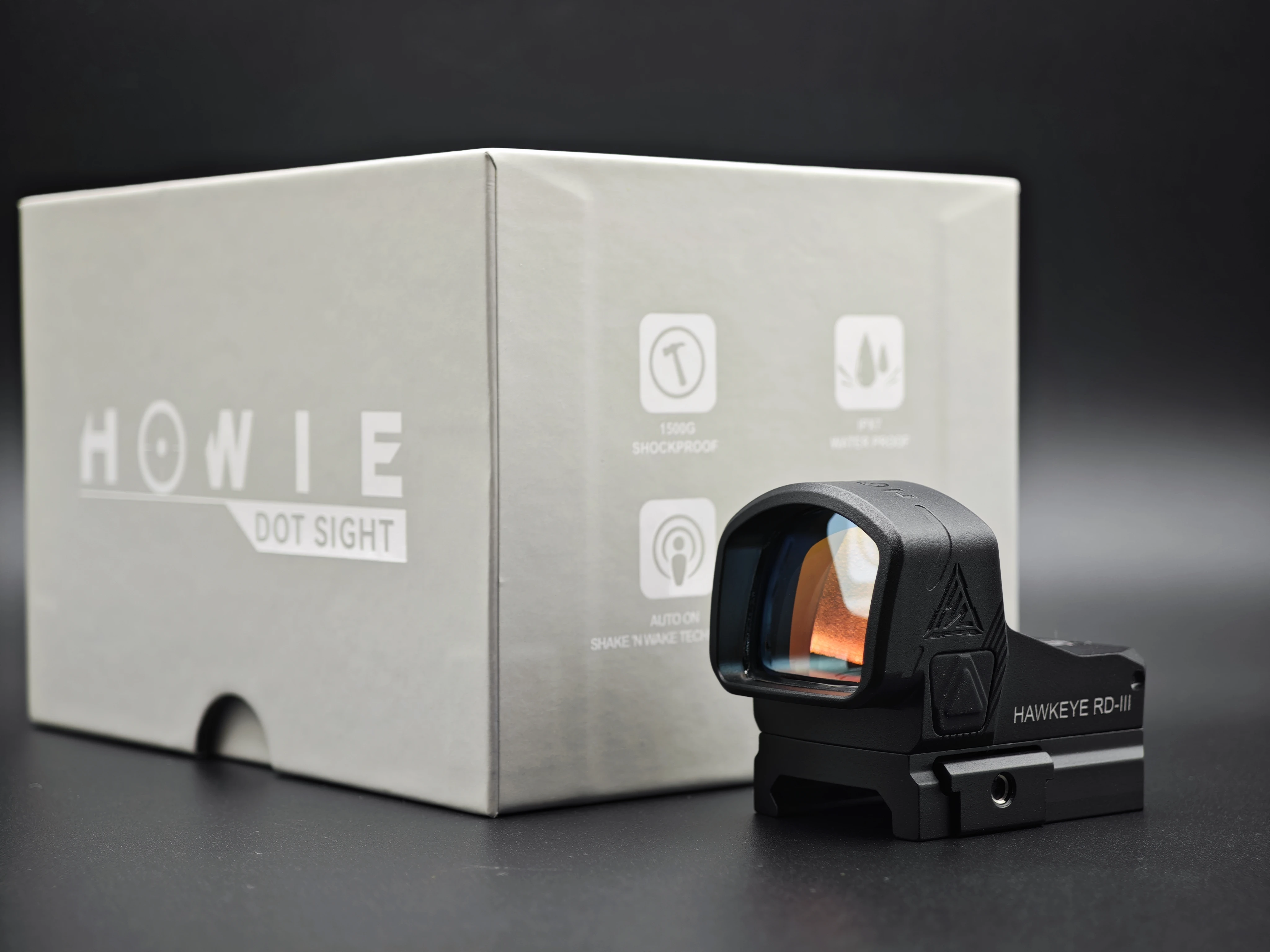 

HOWIE RD-3 Reflex Hunting Rifle Multi Reticles Tactical Red Dot Scope for Airsoft Pistol with Picatinny Rail Mount Riflescope