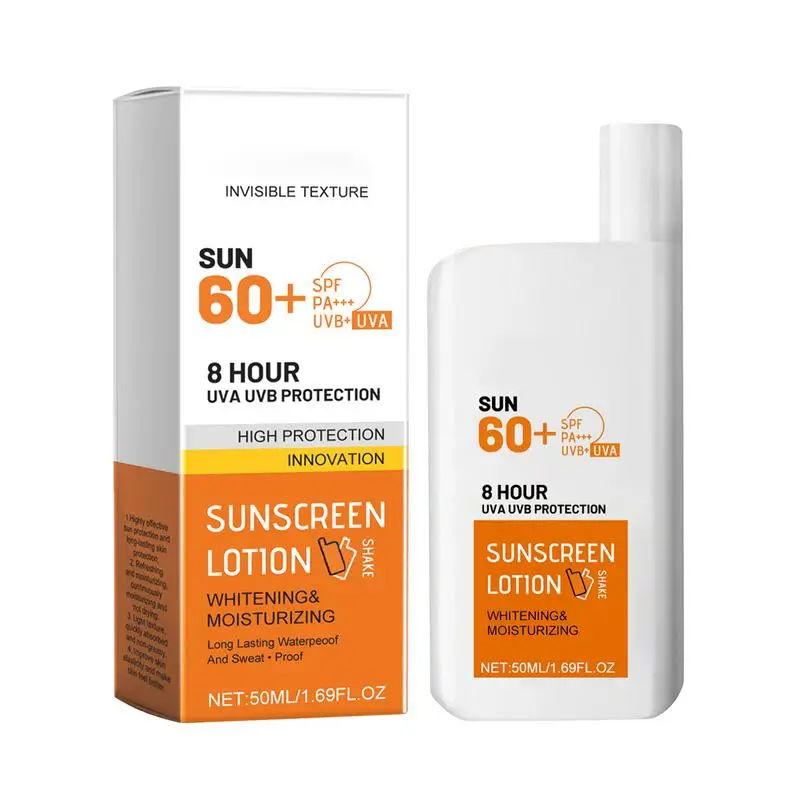 50ml Lightweight Daily Sunscreen Light Feel Sunscreen Lotion Whitening Cream Face Protector Solar Sun Blocker Isolation Lotion