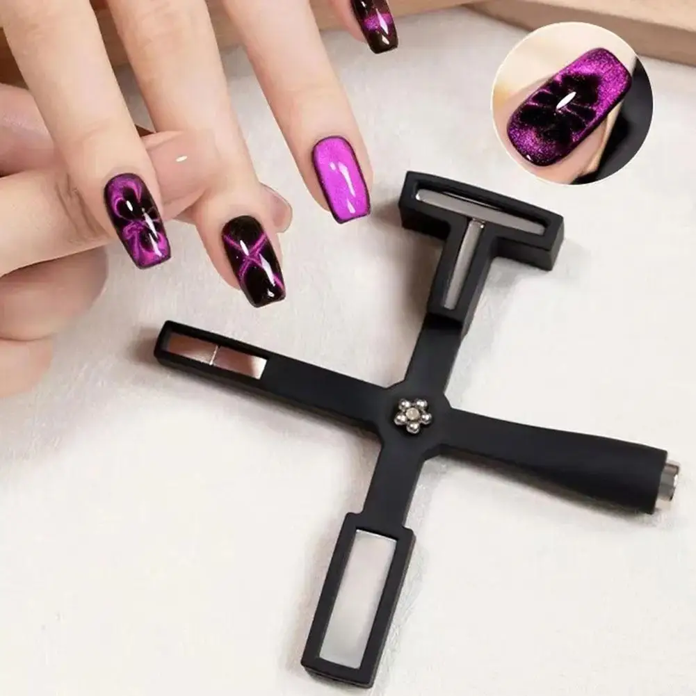 طلاء أظافر مغناطيسي احترافي ، نمط متعدد الوظائف ، مانيكير ذاتي الصنع للصالونات ، مغناطيس العين للأظافر ، طلاء جل بالأشعة فوق البنفسجية ، تصميم للأظافر ، I2y6 ، 5 في 1