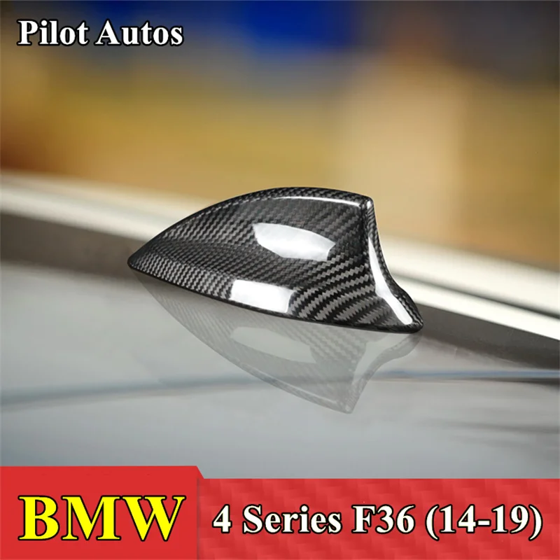 

Car Roof Signal Shark Fin Aerial Antenna Genuine Carbon Cover For BMW 4 Series F36 2014 2015 2016 2017 2018 2019