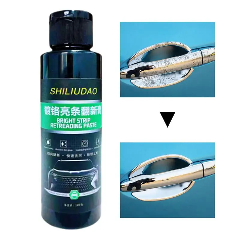 

Car Iron Remover Rubbing Compound & Finishing Polish Multi-Purpose 100g Instant Powerful Car Chrome Cleaner For Cars Trucks SUVs