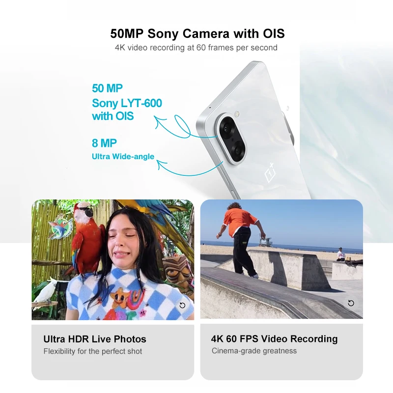 الإصدار العالمي للهاتف الذكي OnePlus Nord CE 5 5G MTk الأبعاد 8350 Apex 6.77 بوصة 120 هرتز شاشة AMOLED كاميرا رئيسية 50 ميجابكسل #5