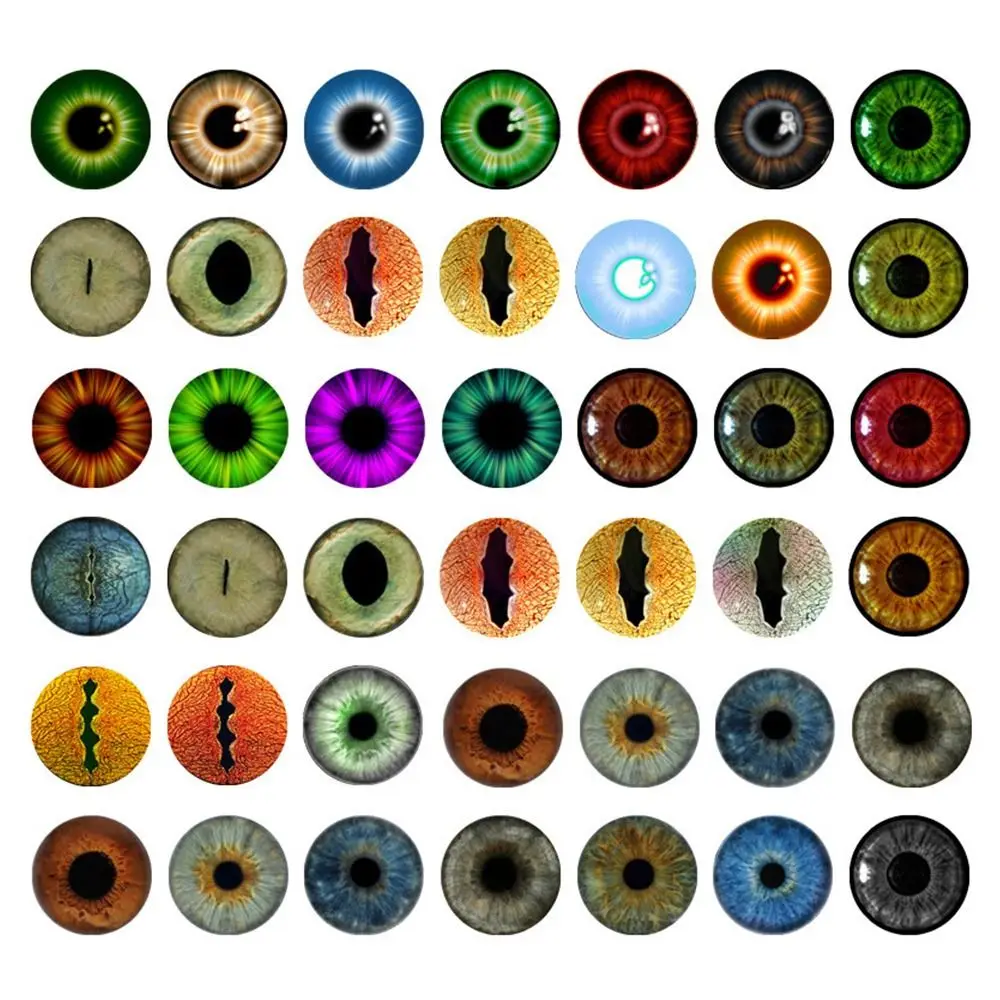 50 قطعة/25Pairs لعبة ساخنة ديناصور الوقت جوهرة الزجاج دمى عيون الحيوان عيون دمية مقل العيون Crafts بها بنفسك الحرف