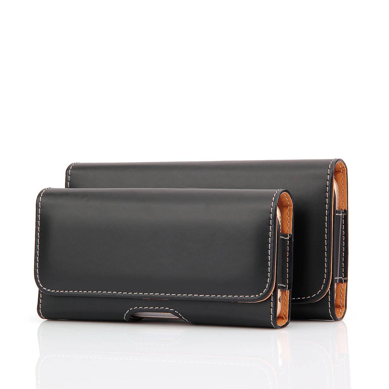 4.2-7.6 inch multi-function universal belt clip phone bag leather phone case suitable for iPhone Samsung motor Google