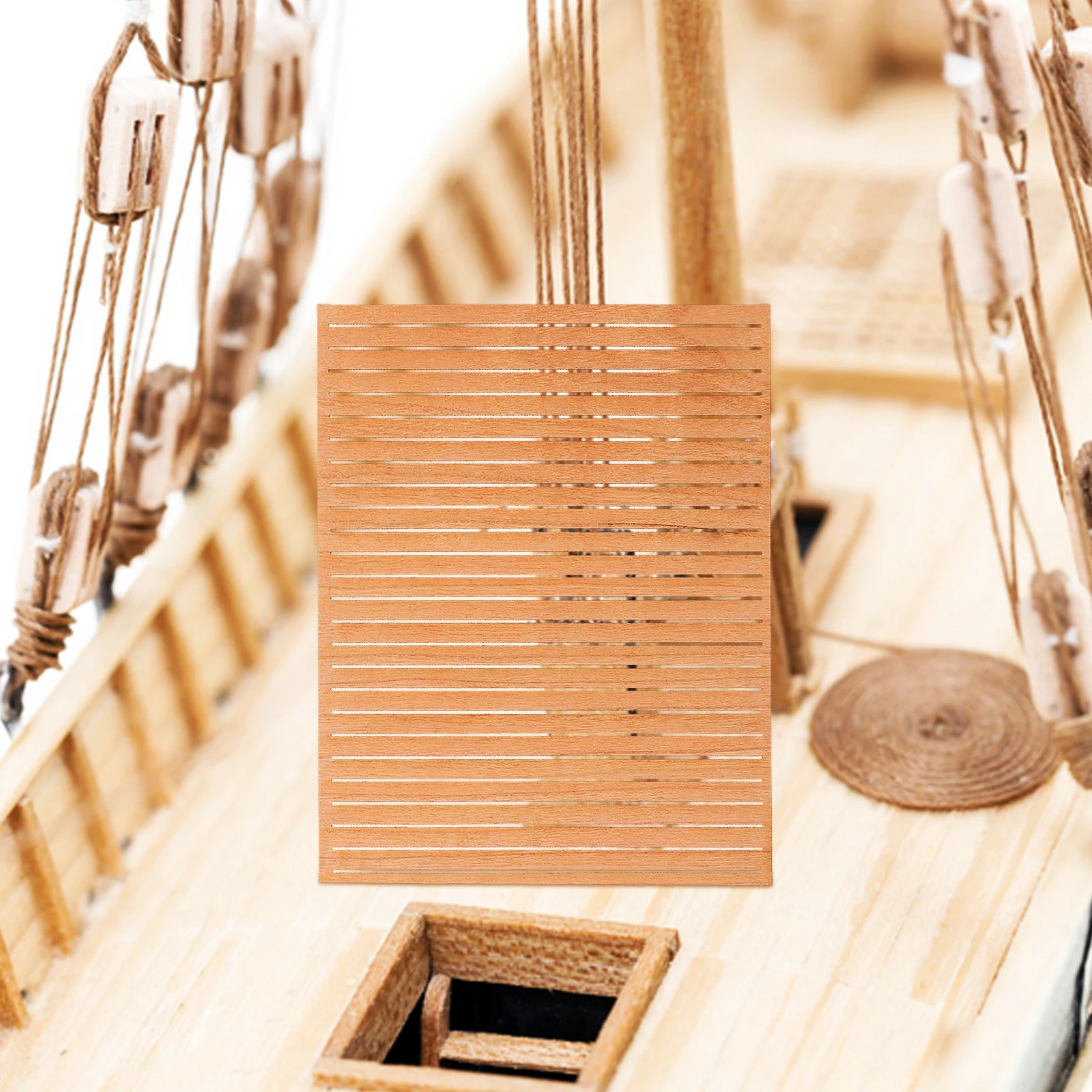 

Wood Strip Flooring for Boat Dollhouse Marine Beige Wood Miniature House Accessories Sea Deck Boat Flooring decking