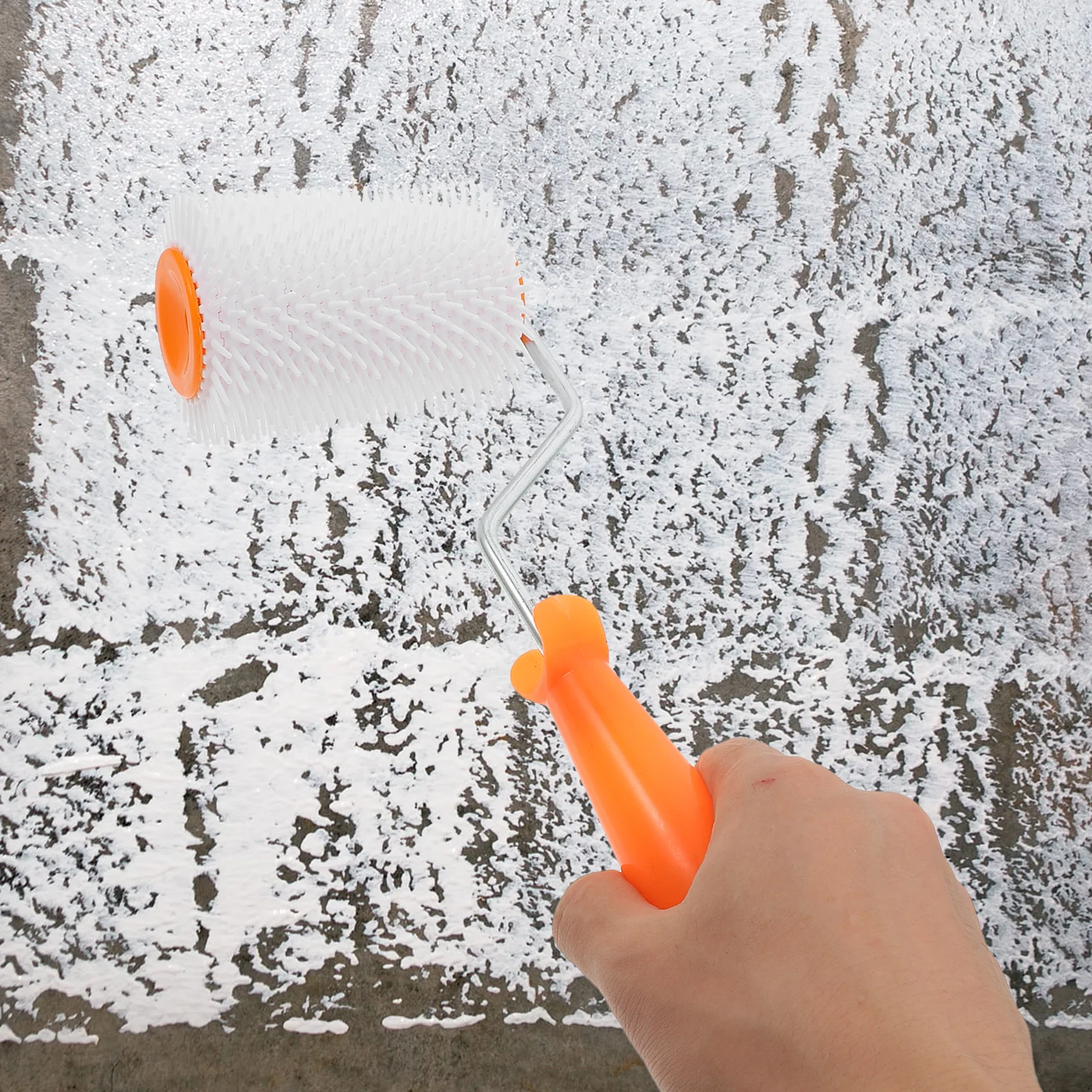 

Self Leveling Spiked 13mm Height 4 Inch Bubble Remove Tool Defoaming Device Cement Floor Nail Roller Brush Hand Tools Paint