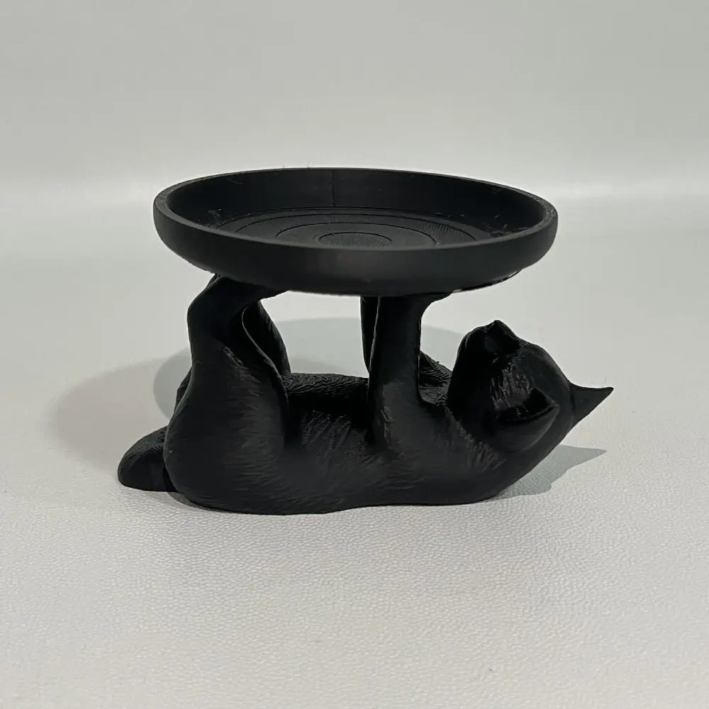 

Fun Cat Shape Cat Jewelry Tray INS Large Capacity Jewelry Storage Tray Black Save Space Mini Key Tray Jewelry Storage