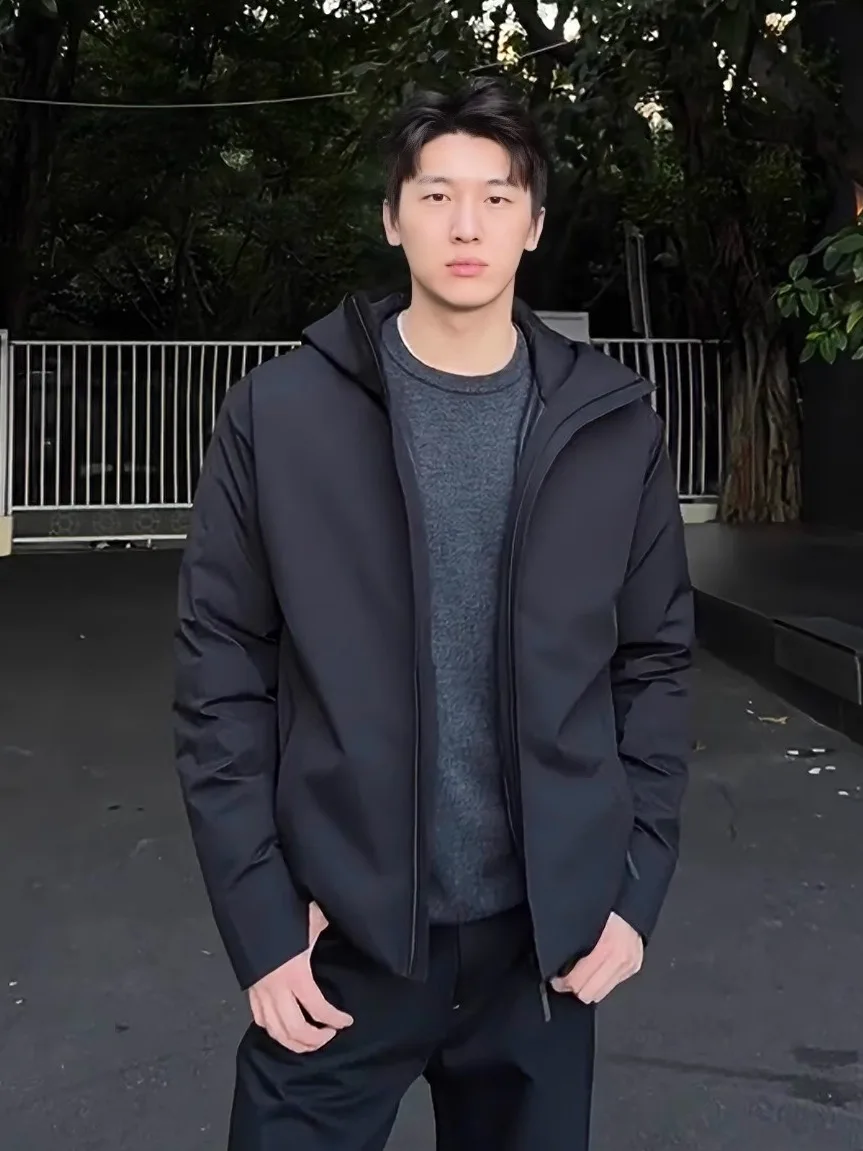 

Водонепроницаемая ветрозащитная пуховая куртка серии V с капюшоном, для работы и повседневной носки, из полиэфирного волокна, для активного отдыха и городского стиля