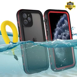 IP68 Waterproof Case for Coque iPhone 15 14 13 12 11 Pro Max Plus 12Pro X Xs Xr Diving Swim Back Cover 360 Protect iPhone12 Mini
