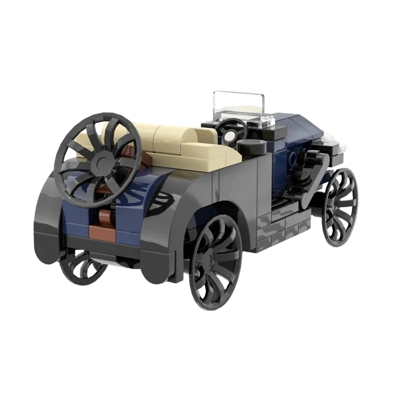 114PCS MOC-235919 Elektrische Wagen Stadt Retro Nostalgischen Klassischen Auto Baustein Modell Kreative Ziegel Junge Spielzeug Geburtstag Geschenk