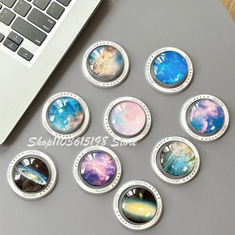 

Корейский милый магнитный держатель со звездным небом и кристаллами, ручка Tok Griptok, держатель для телефона, подставка для телефона, поддержка iPhone Pad Magsafe Smart Tok