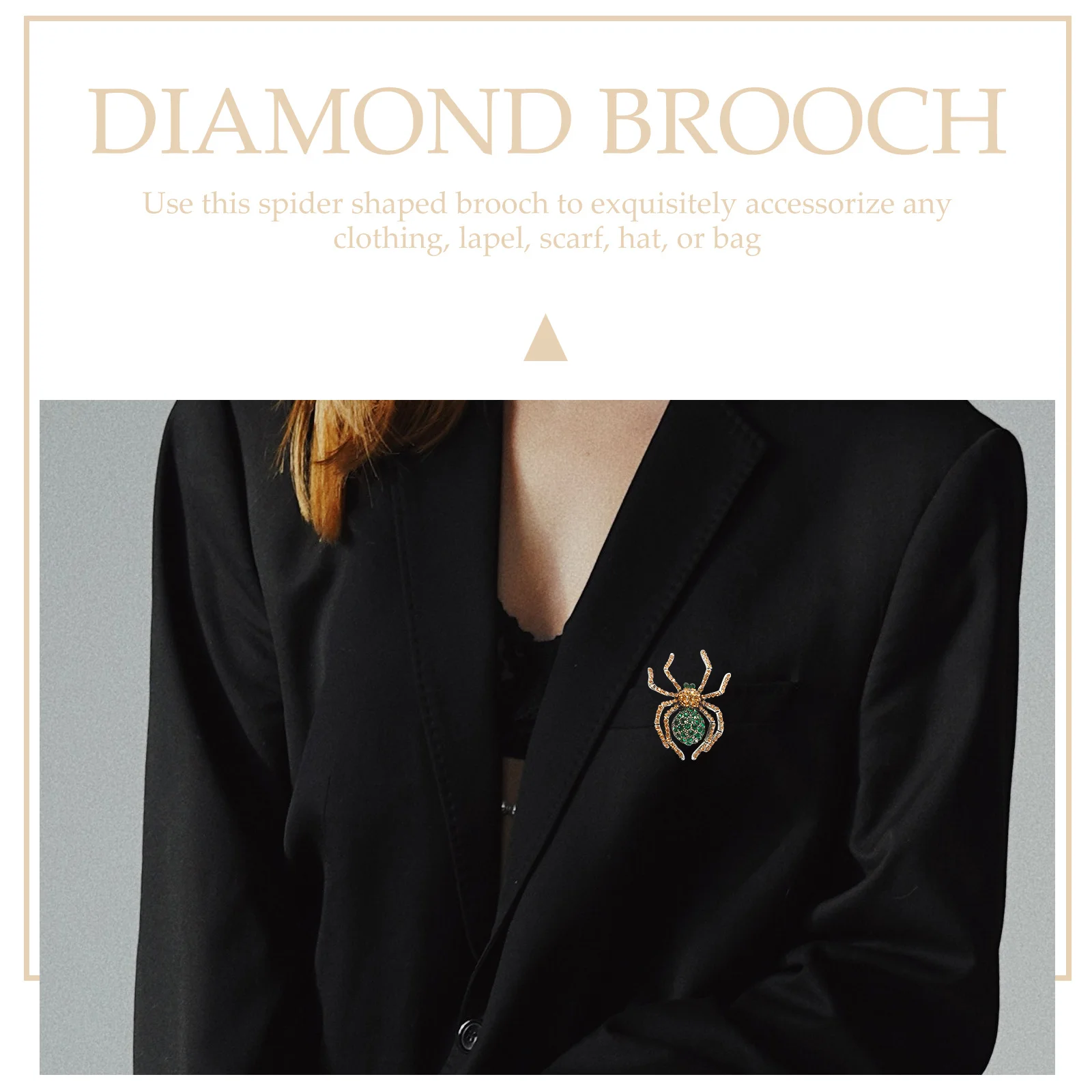 

Vintage Spider Brooch Pin Retro Halloween Clothing Decoration Lapel Pin for Women Men Classic Stylish Brooch Brooches