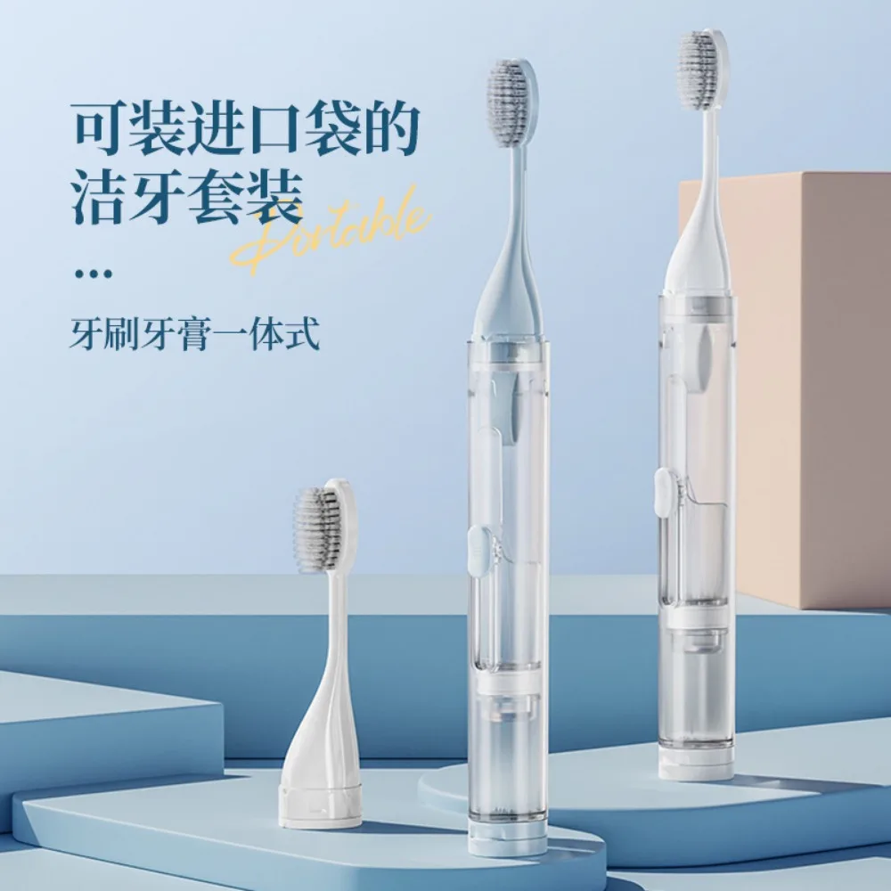 Portable Toothbrush Can Hold Toothpaste Integrated Hygienic Folding Travel Toothbrush Oral Cleaning Tools Easy Carrying 칫솔