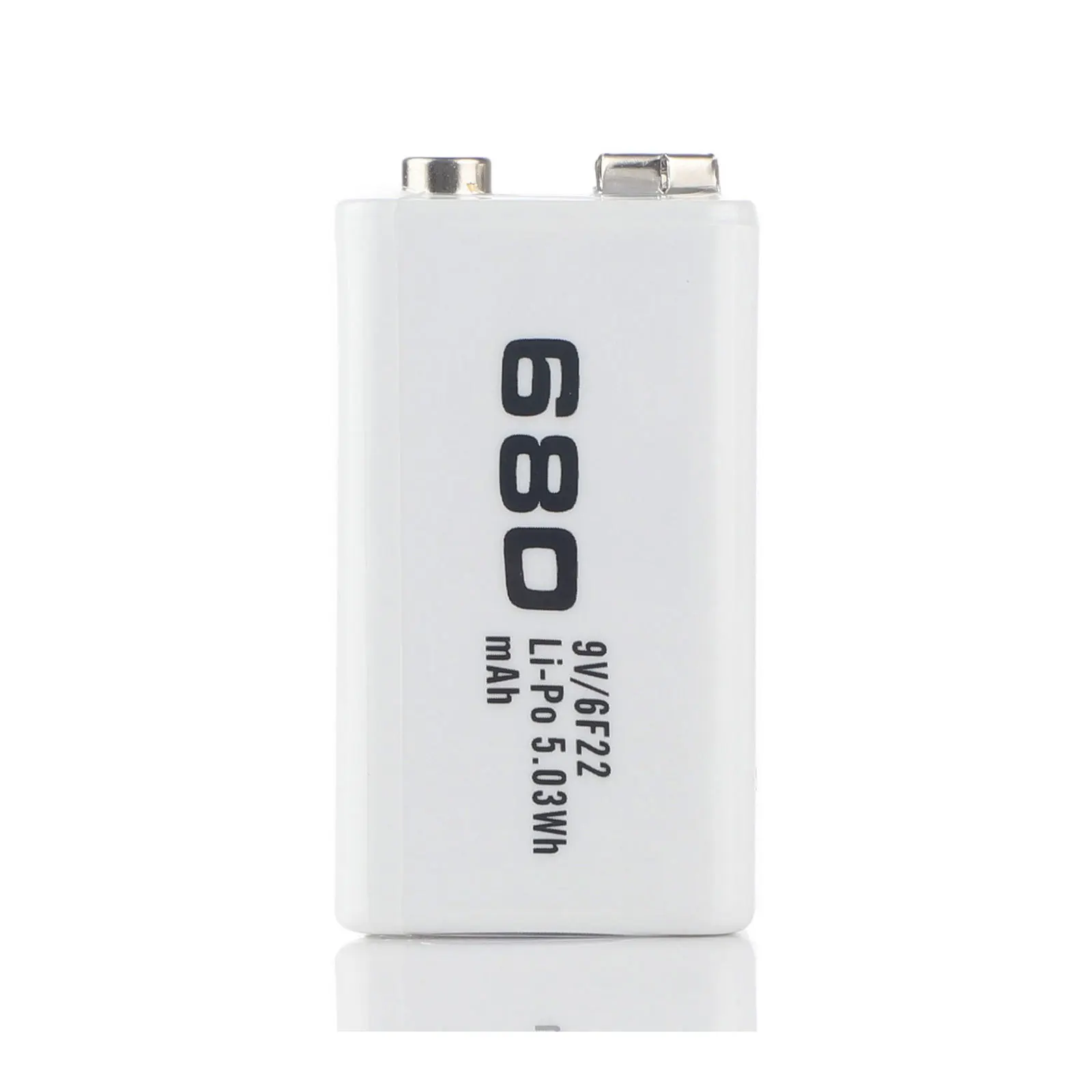 Soshine 2pc 680mAh 9V 6F22 Li-Po Rechargeable Battery For Microphone Toy Remote Control Various Instruments Camera Equipment