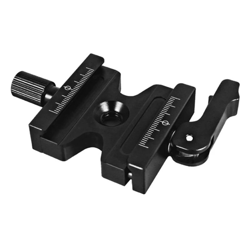 Quick Release Clamp with Adjustable Lever Knob 3/8inch Screw Hole for Arca for Swiss Standard QR Plate Ball for Head Tripod