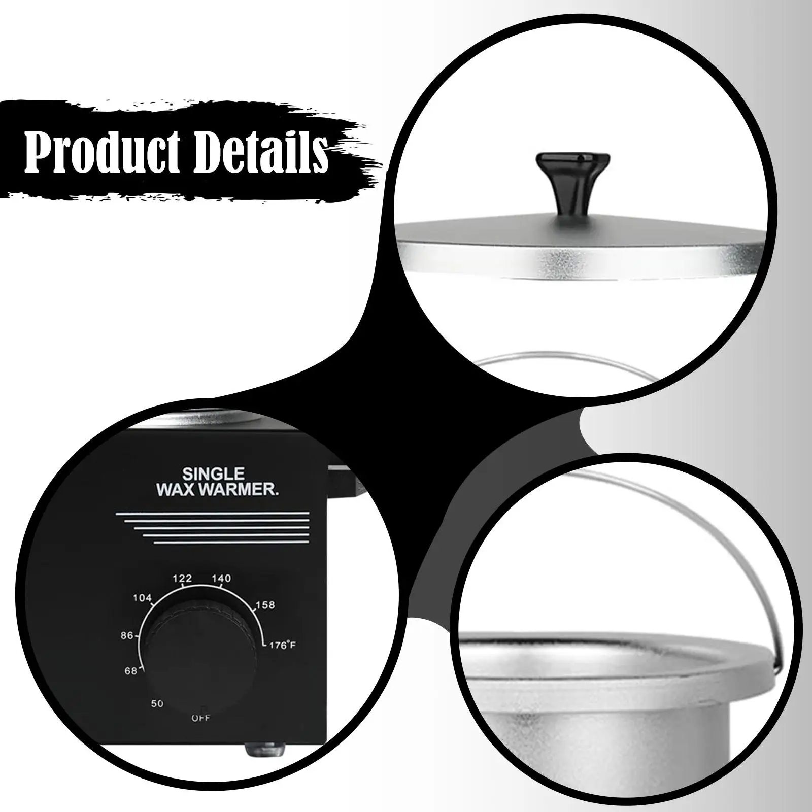 Electric Heater Machine ing,Fast Heating,Professional,100W Melter Warmer Facial Body SPA Equipment for Salon Home