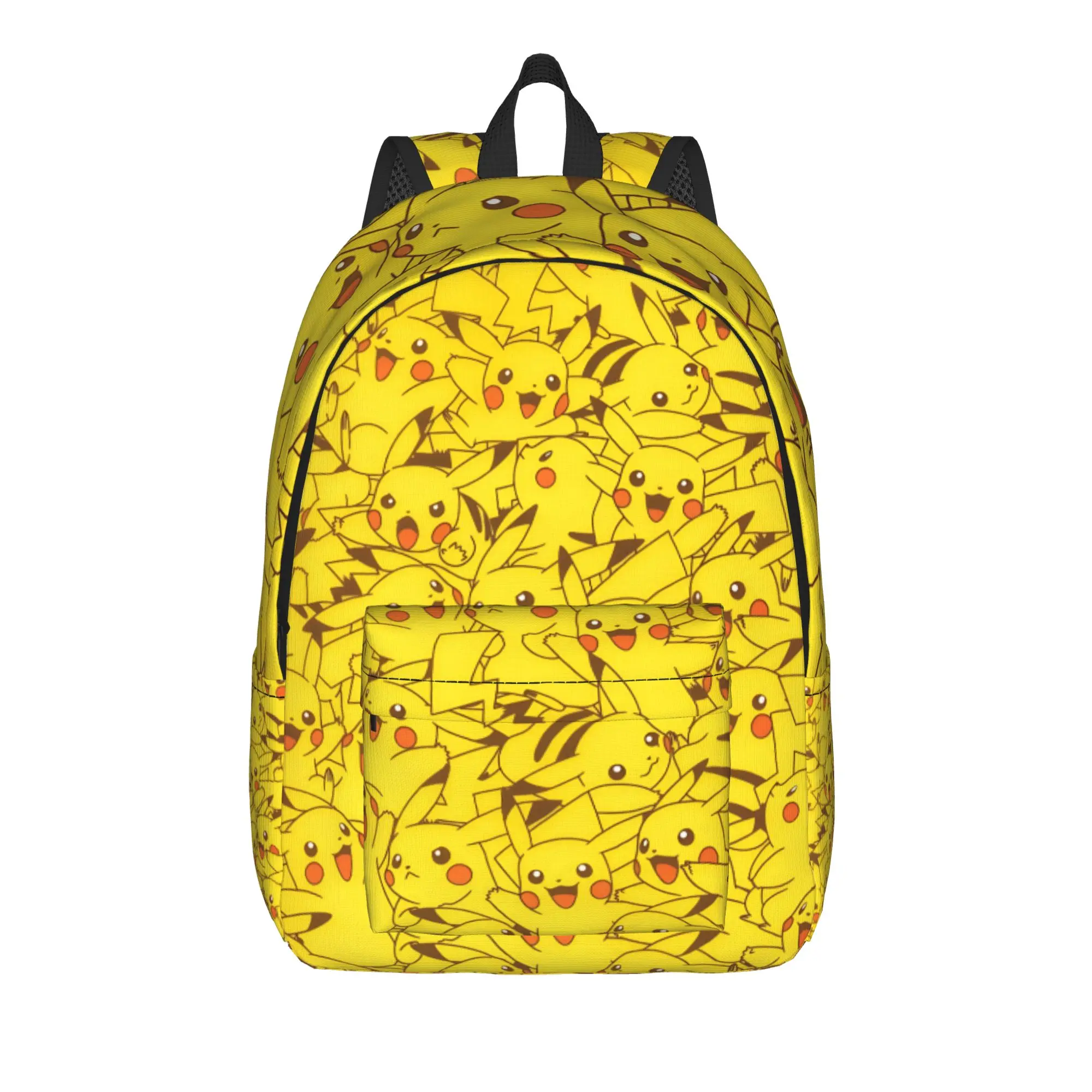 Fashion Pokemon Pikachu Backpack  Mochilas New Campus Zipper Closure Rucksack