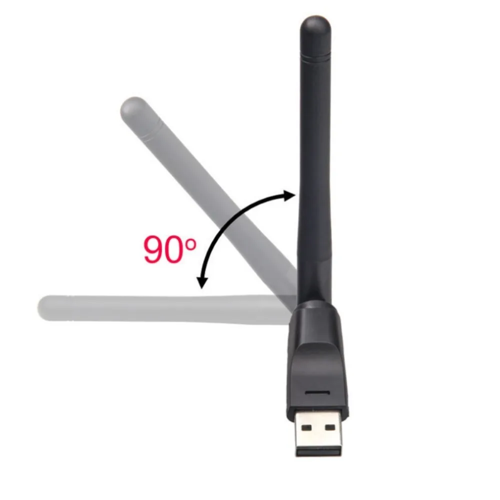 

Wi-fi Dongle 150Mbps MT7601 Network Card USB 2.4GHz 150Mbps USB Wifi Adapter Freely-rotating MT7601/8188 Wifi Receiver