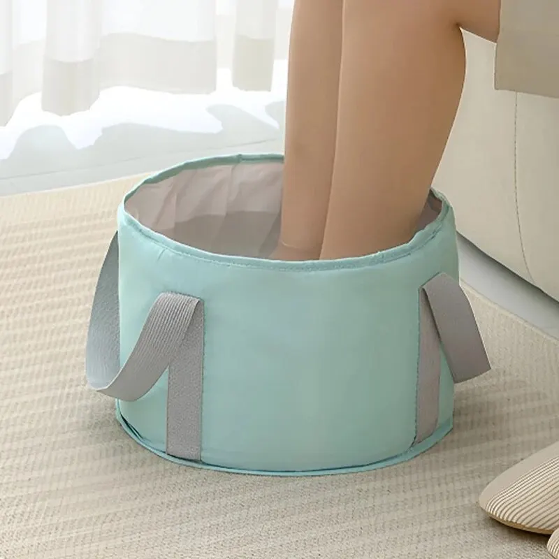 Folding Foot Soaking Bucket Portable Five-layer Insulation Foot Soaking Bag Travelling Collapsible Foot Wash Basin