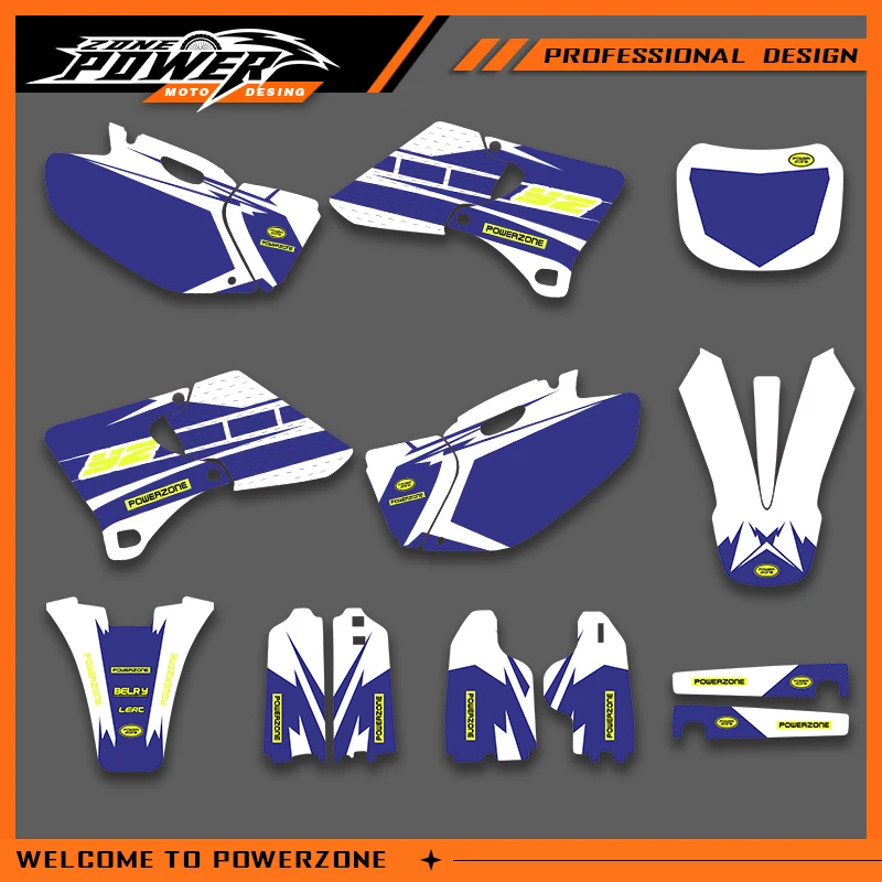 

Графика Powerzone для YAMAHA YZF250 400 426 1998 1999 2000 2001 2002 YZ250F, наклейки, наклейки для мотоцикла, фон на заказ 01
