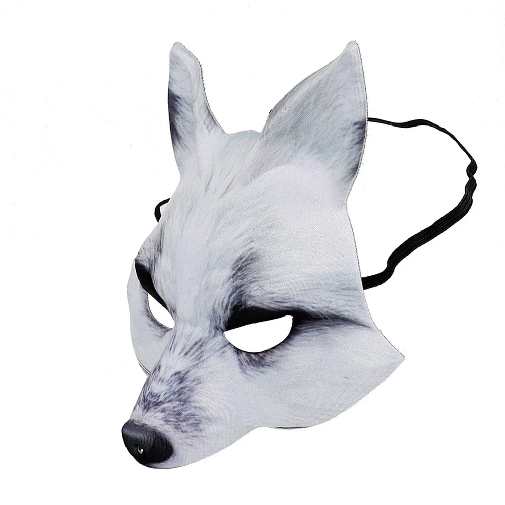

Fox Mask Animal Masquerade Masks for Adults Cosplay Costume Half Face DIY Halloween Kids