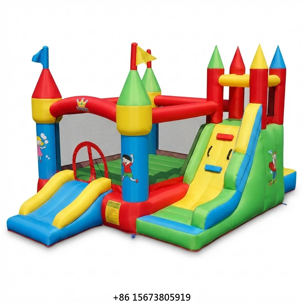 Nuevo Diseño de Castillo Inflable, Castillo Hinchable, Combo de Tobogán Inflable, Inflables para Fiestas, Alquiler de Juegos Inflables para Fiestas Infantiles