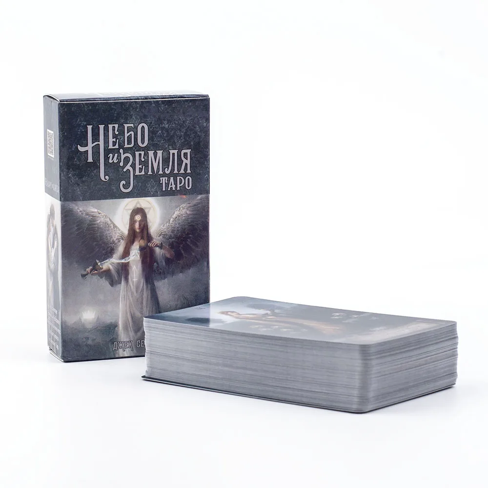 Rosyjska wersja Tarota Nieba i Ziemi, edycja do wróżb, talia do gier planszowych, 78 kart, 10.3*6cm