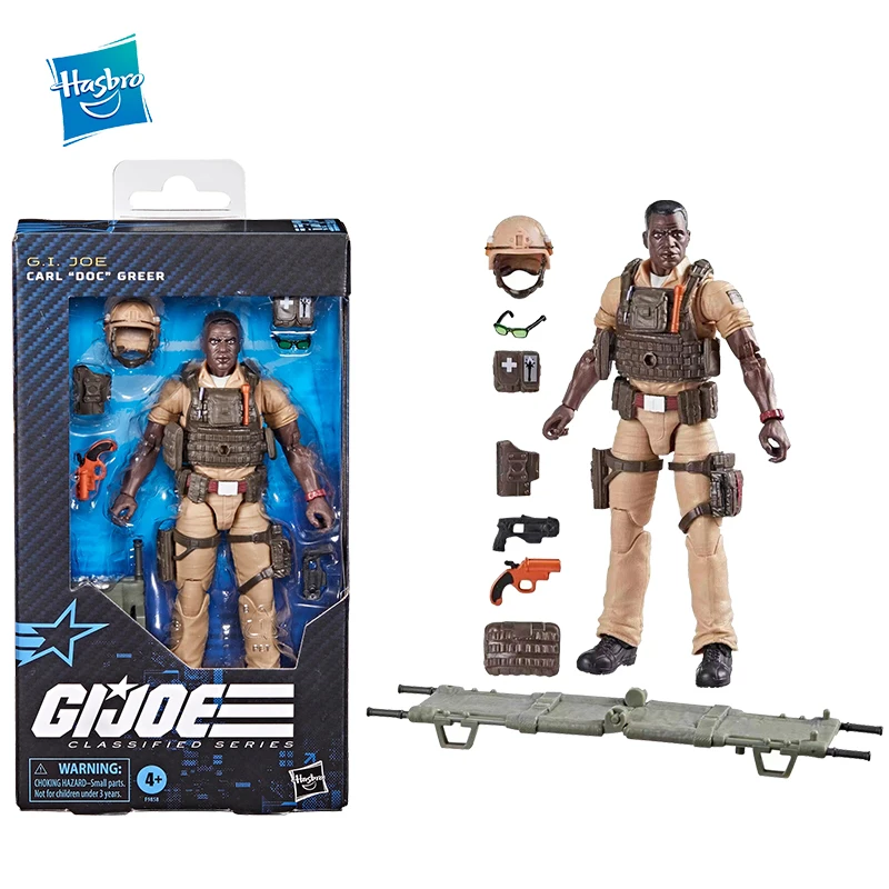 

In Stock Original Anime Figure Hasbro G.I.JOE Classified Series G.I.JOE Carl Doc Greer Action Figure Ornaments Model Toy