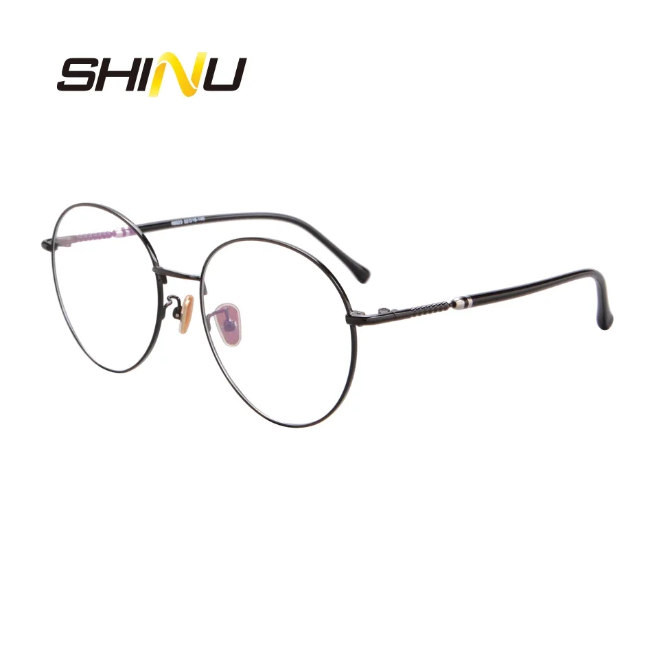 

SHINU Vintage Round Reading Glasses Women Men Fashion Reader Anti Blue Ray & Antifatigue Diopter Eyeglasses Presbyopia Eyewear