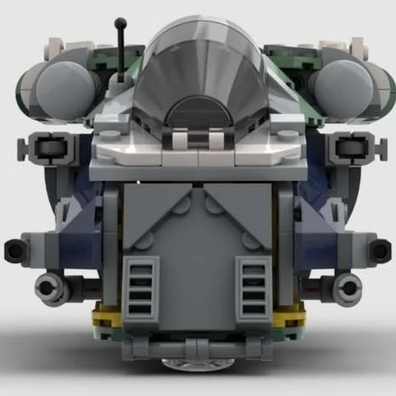 

MOC-242015 Spaceship Building Block Scene Simulation Puzzle Toy Creative Brick Model Bounty Hunter Dropship Combat Fighter384PCS