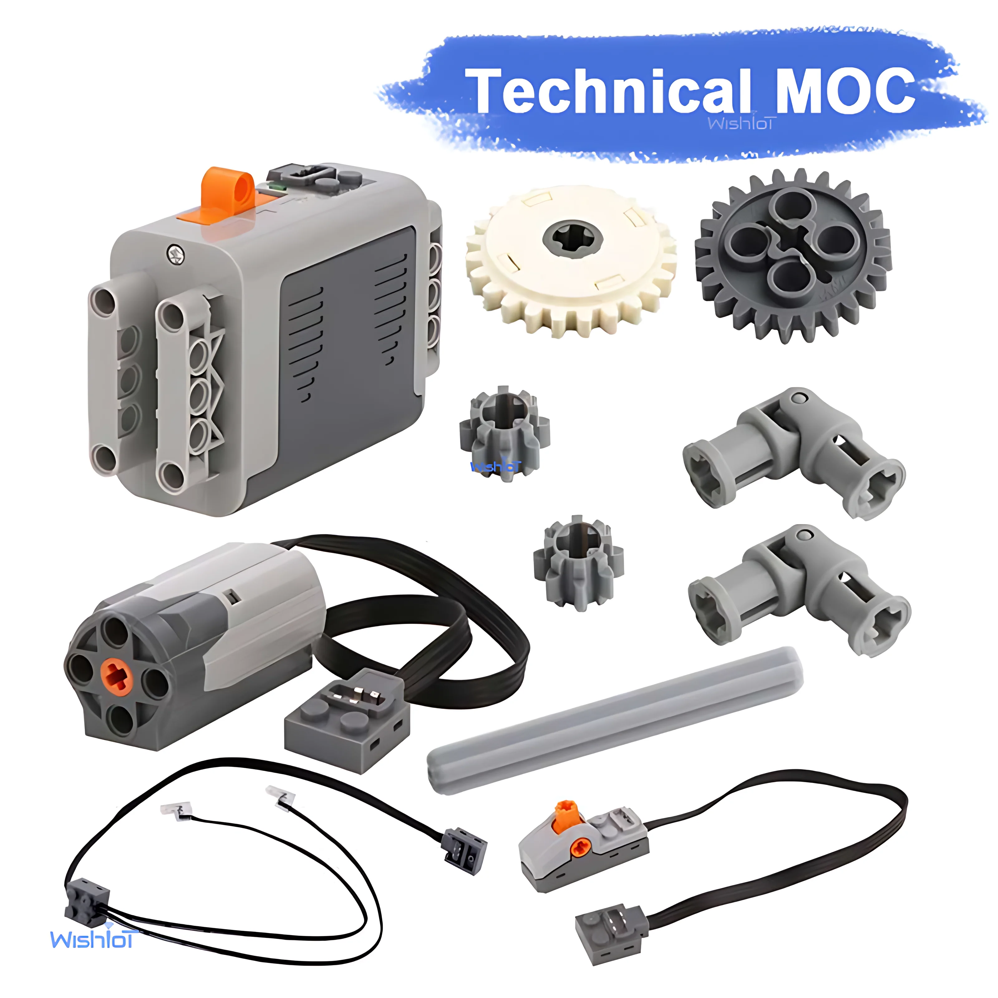 

Набор технических строительных блоков M Motor Power Functions 8293: шестерни, переключатели, соединители для валов, детали MOC, запчасти для DIY-моделей, игрушечные детали