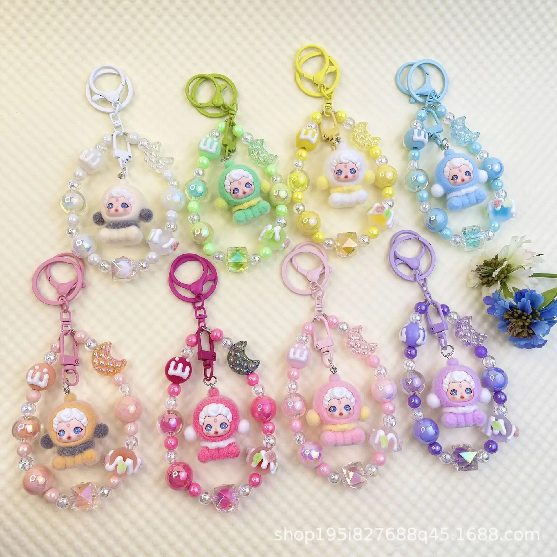 

Best-selling colorful beaded mobile phone chain keychain bag plushie pendant accessory as a gift for your best friend