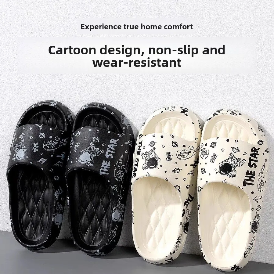Summer Casual EVA Slip-On Slippers Men's Outdoor Indoor Home Bathroom Anti-Slip Comfortable Women's Style Slippery Sensation