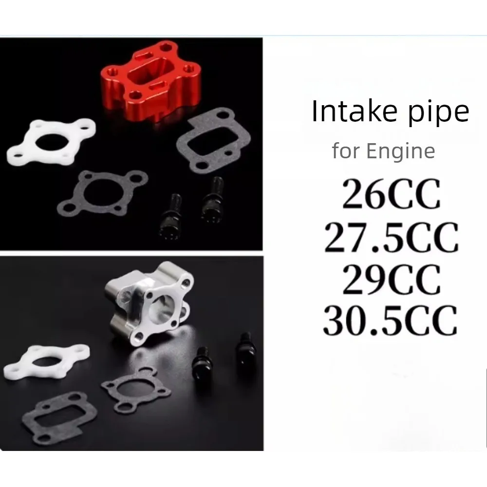 

950961 Metal Intake Pipe for 23cc To 30.5cc Remote Control Car Engines Model Washer Screw CNC Machined Intake Pipe Accessory