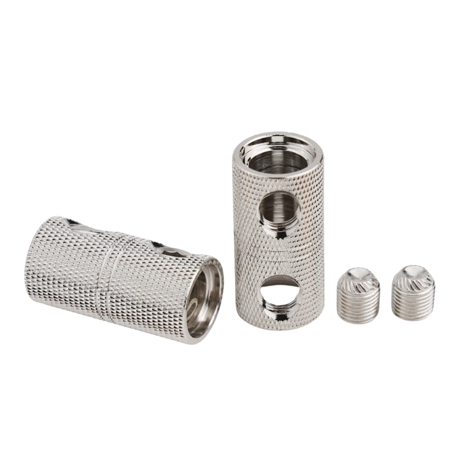 4PCS Gauge Wire Splices Connectors 0 Gauge Battery Cable Coupler Audio Nickel Plated Brass Home Improvement Heating