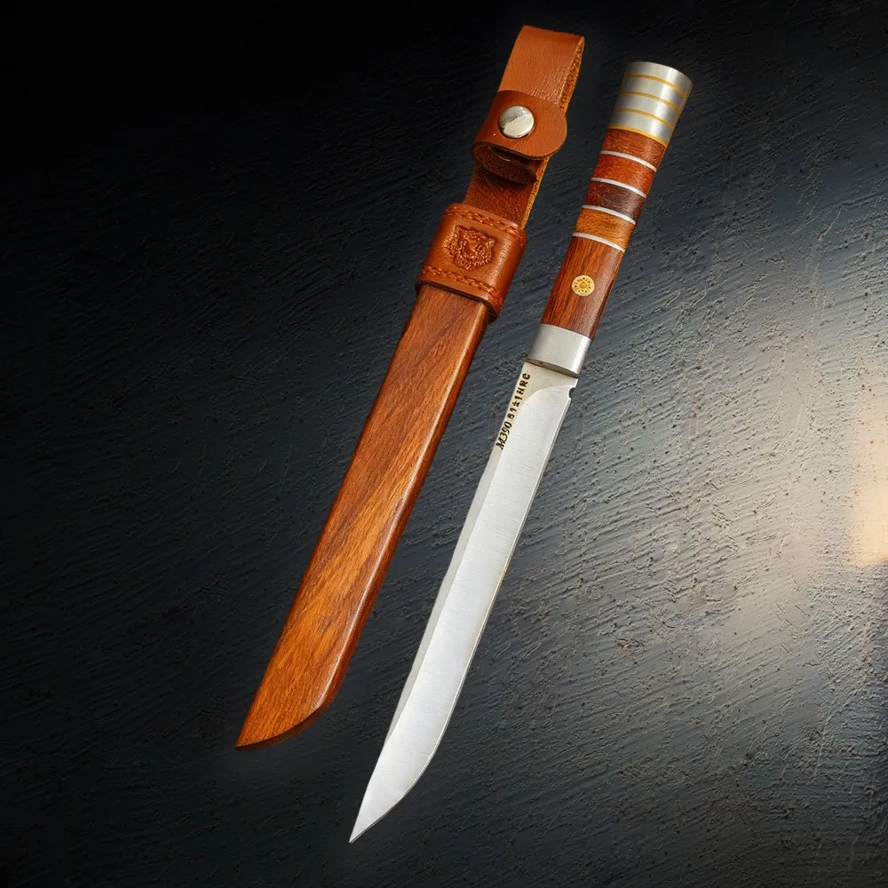 Juego de cuchillos para cortar carne de 1/2/3 piezas, cuchillas ultraafiladas de acero inoxidable M390 62HRC, adecuadas para cortar frutas y carnicero