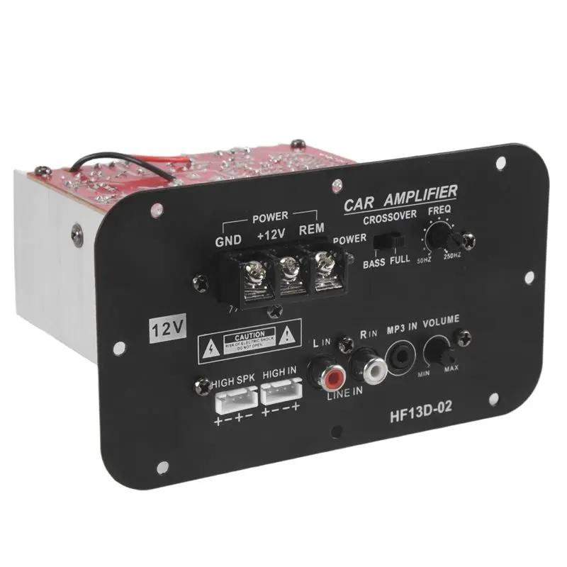 

Плата усилителя для автомобильного сабвуфера B68C, 500 Вт, высокомощная Hi-Fi плата усилителя басов, 12 В постоянного тока