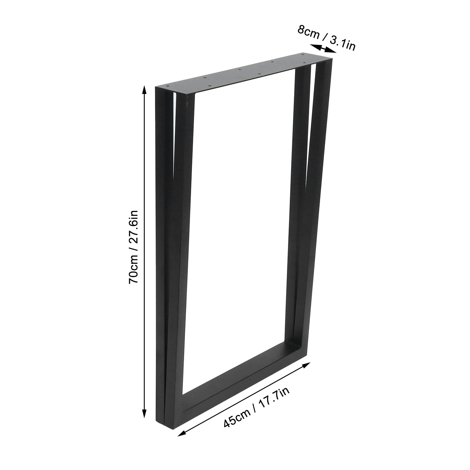 1 Pair Wrought Iron Table Leg Modern Desk Legs for Dining Furniture Coffee Bench Tables Parts