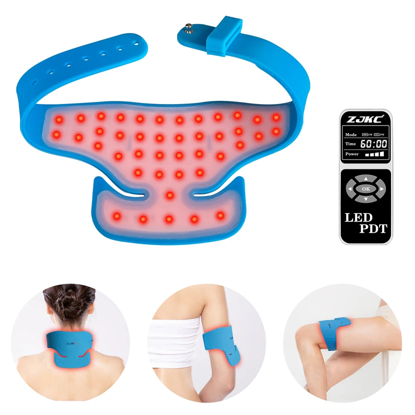 ZJKC Infrared Red Light Therapy Belt for Neck 660nm 850nm 940nm Red Light Therapy Leg Wrap Treat Inflammation Relieve Soreness