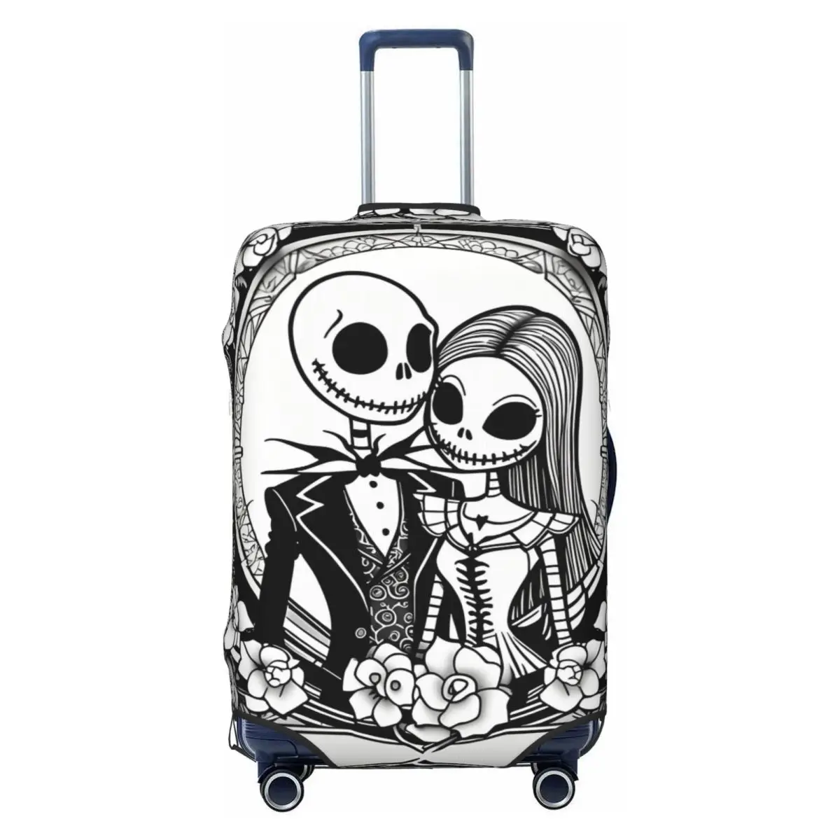 

Custom Custom The Nightmare Before Christmas Luggage Cover Protector Washable Gothic Skull Travel Suitcase Covers