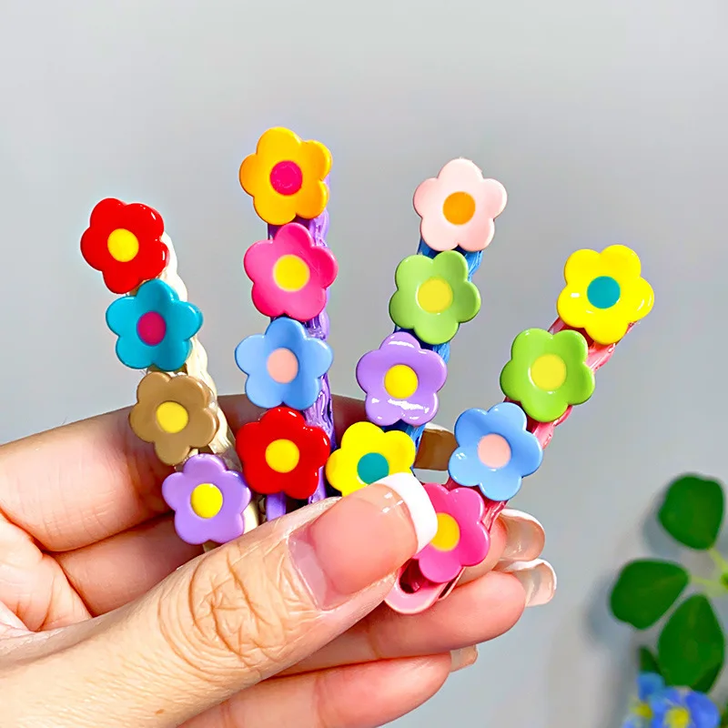 

Cute Small Floral Hair Clip Super Fairy Girl Side Flower Straight Clip Forest Style Hairpin Headwear Female Hair Accessories