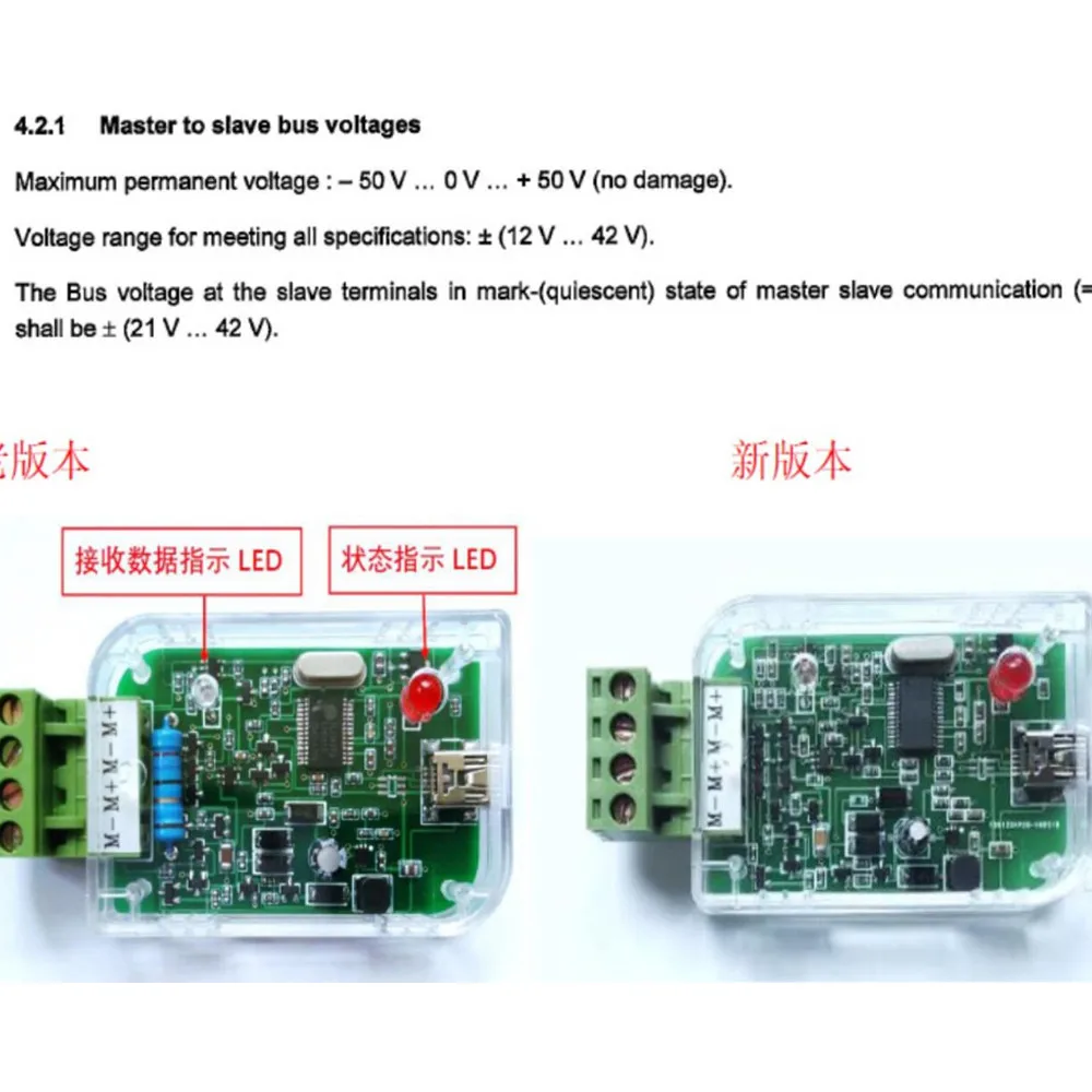 TYPE-C USB do MBUS Master Converter Moduł debugowania komunikacji DLA licznika elektrycznego Inteligentna energia Woda Ciepłomierz BUS