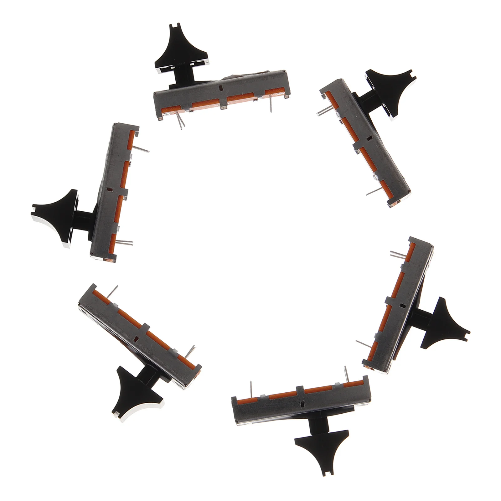 

6pcs Slide Potentiometer 45Mm Linear Audio Volume Control Tuning Tool For Sound Card Console Mixer Replacement