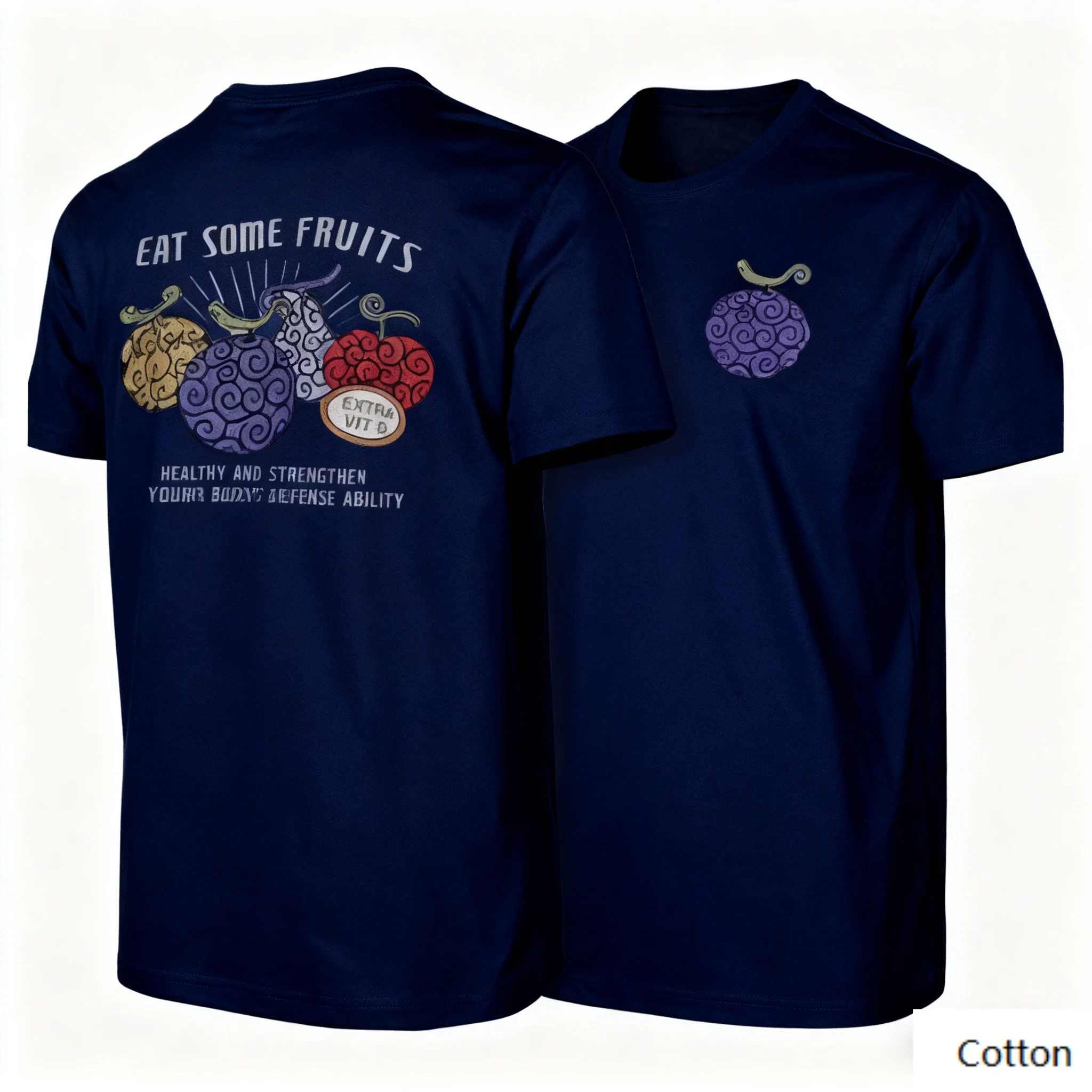 T-shirt col rond pour un décontracté sain-passionnés de fruits avec imprimé de fruits accrocheurs imprimé classique nouveauté t-shirt S-4XL