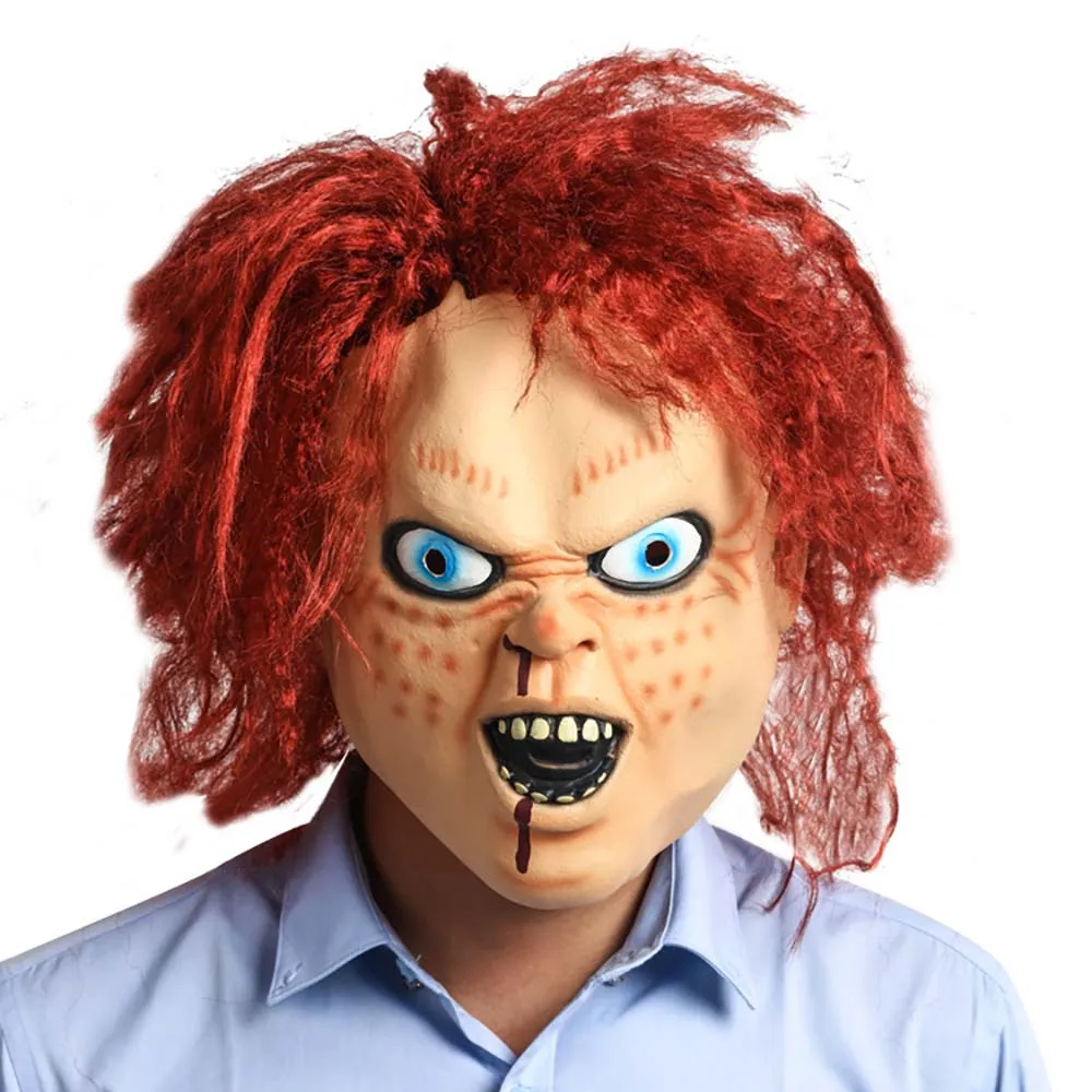 Halloween Devil Killer Doll Helmet Masks Chucky Face Chucky Mask Childs Latex Mascarilla Play Costume Horror Masques Ghost