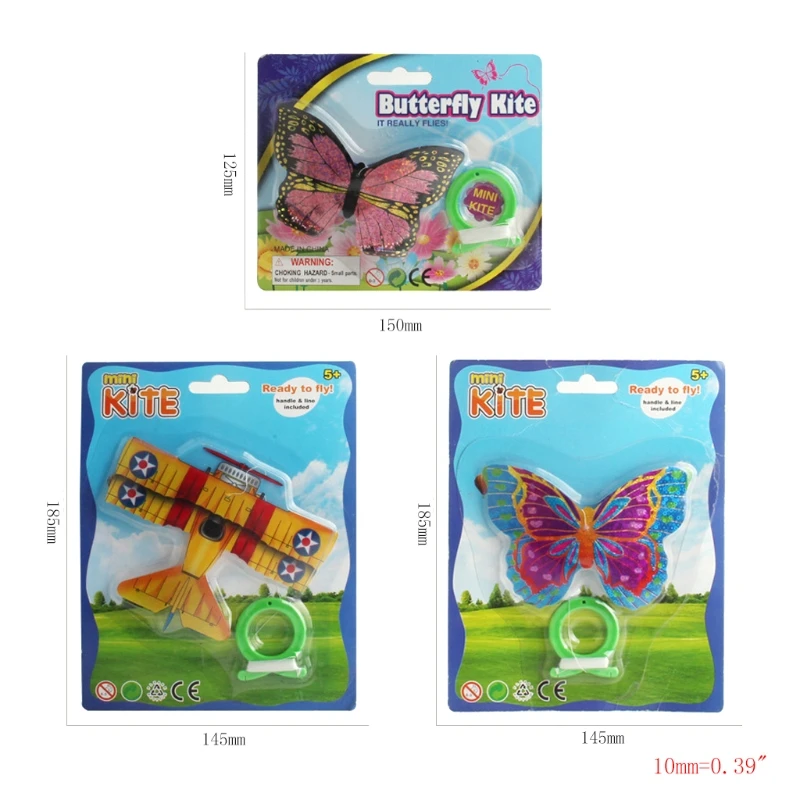 Avión insectos dibujos animados, Mini cuerda, cometas voladoras, juguete, regalo para niños, deporte libre