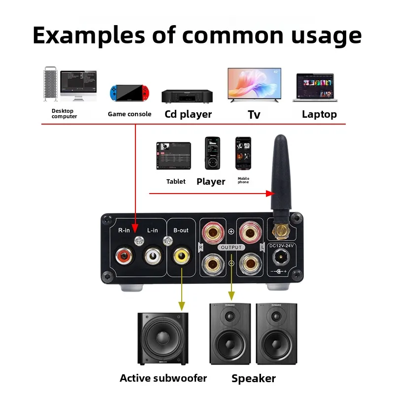 BRZHIFI 2025 سلسلة جديدة DAMP-30A حمى فئة سطح المكتب المنزلي عالية الطاقة بلوتوث 5.2 200 واط مضخم الطاقة الرقمي فئة D