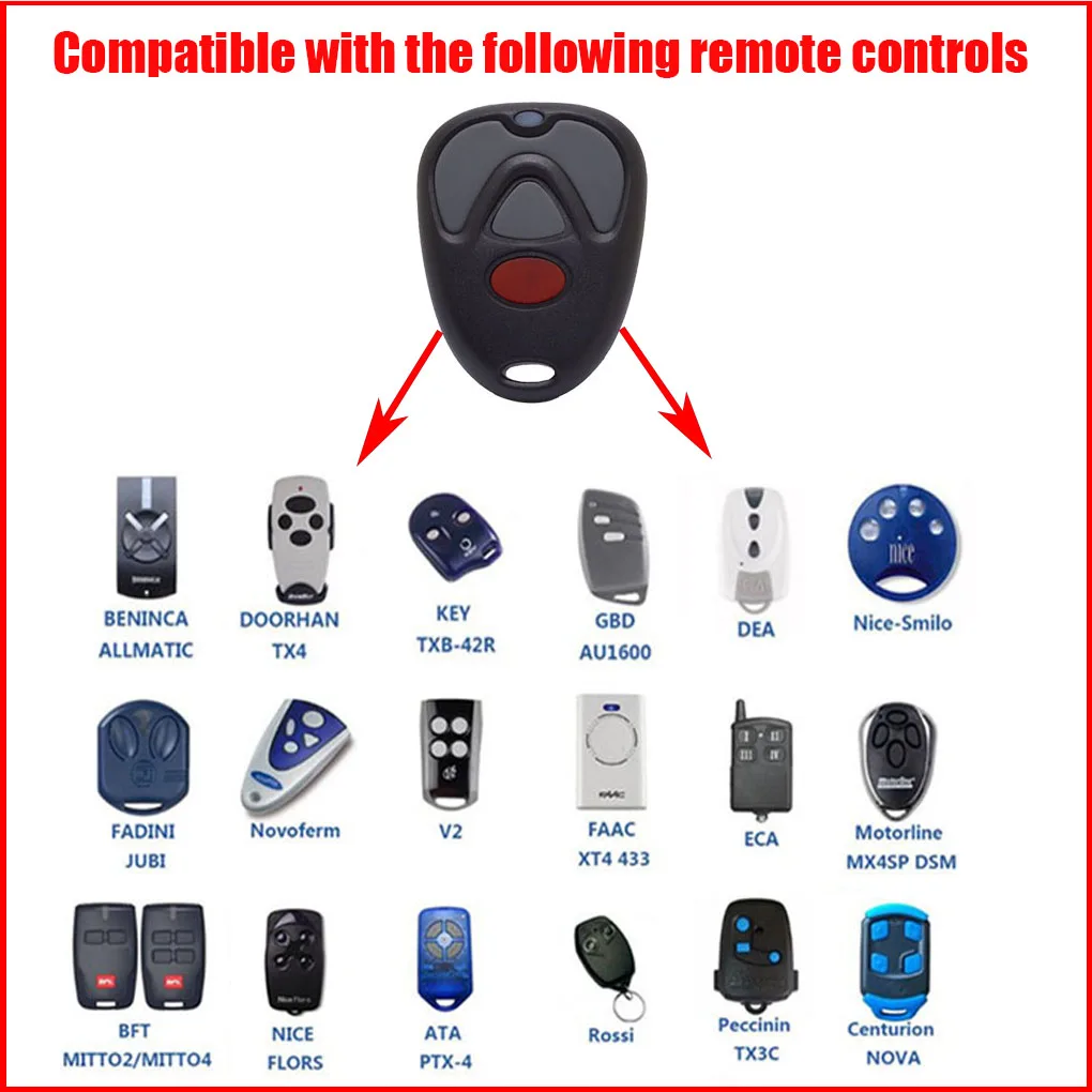 Rf 433.92 MHz replication remote control Remote DOORHAN rolling code garage door opener